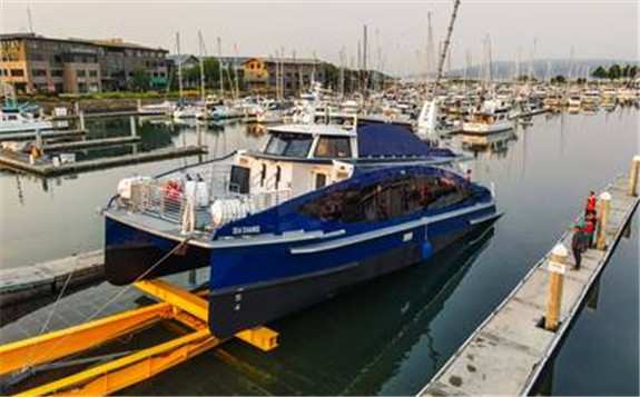 全球首艘100%氫燃料電池動力商船下線