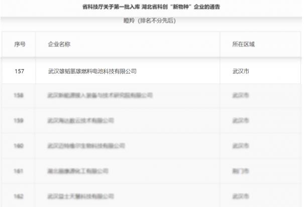 武漢雄韜氫雄進入湖北省科技創新“新物種”企業名單,被評為“瞪羚企業”.jpg 武漢雄韜氫雄進入湖北省科技創新“新物種”企業名單,被評為“瞪羚企業”.jpg