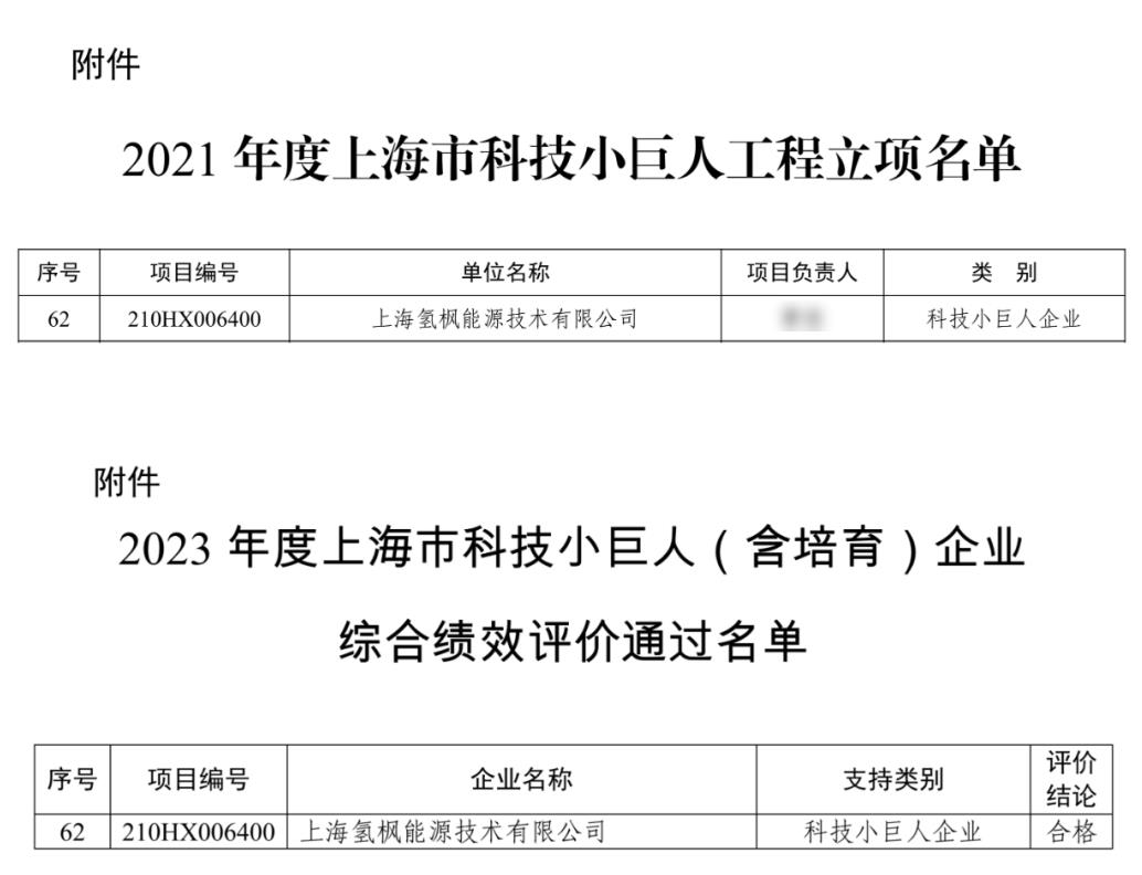氫楓能源順利通過2023年度上海市科技小巨人企業(yè)綜合績效評價.jpg